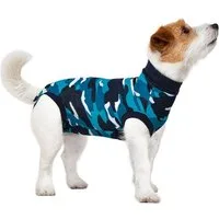 Suitical OP-Body Recovery Suit® Dog blau camouflage