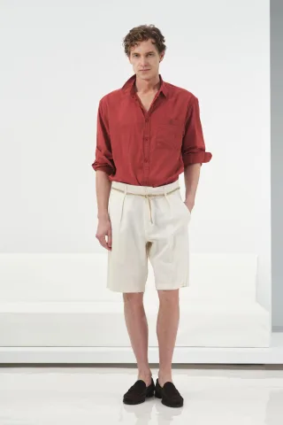 Hochtaillierte Relaxed Fit Shorts