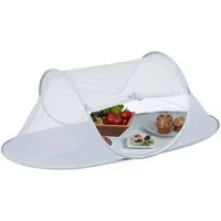 relaxdays Schutzhaube Fliegenhaube für Lebensmittel grau,(1-tlg)
