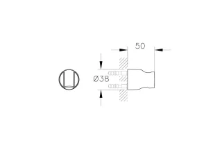 VitrA Universal Round Wandhalter für Handbrause Schwarz Matt,A4593236 A4593236