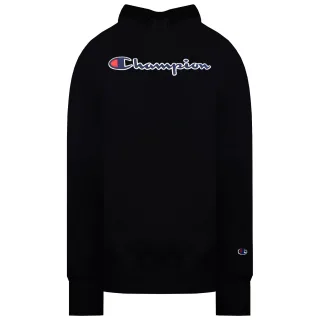 Champion Schriftzug Logo Herren Schwarz Hoodie