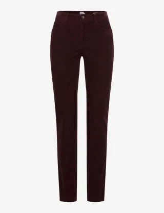 BRAX - Cordhose im Slim Fit lila/rot - Gr. - 40