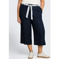 TOM TAILOR PLUS 7/8-Hose Hosen & Chino Plus Size - Culotte Hose mit Leinenanteil