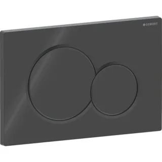 Geberit Sigma01 Betätigungsplatte schwarz glänzend, RAL 9005 für 2-Mengen-Spülung 115770DW5