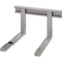 Xavax Mikrowellen-Wandhalterung auch für Backofen, Grill, (Halterung ausziehbar, grau)
