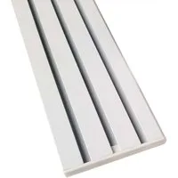 Bestlivings Gardinenschiene, 3-läufig, Fixmaß, verschraubt, Flache Aluminium Schiene (7mm), Längen bis 480cm, (4x120cm)