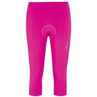 Gonso Fahrradhose Gonso LECCE Damen 3/4 Radhose mit Sitzpolster extra-komfortable Bundverarbeitung ohne Gummi
