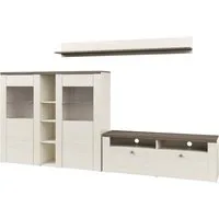 OTTO home Wohnwand Larona, Wohnwand, Set 3 teilig, (3-St), bestehend aus 1 TV-Board, 1 Highboard,1 Wandregal
