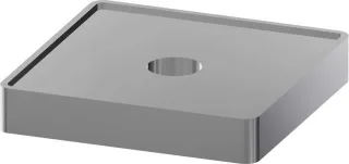 KWC Aquarotter Montageadapter, für mi. Stützsäule, Messing verchromt, 2030021225 2030021225