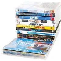 Aufbewahrungsbox DVD Hüllen 150x185mm mit Klappe VE= 100 Stück