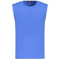 NORWAY 1963 T-Shirt Herren Tanktop Blau mit Stickerei - Breite Träger