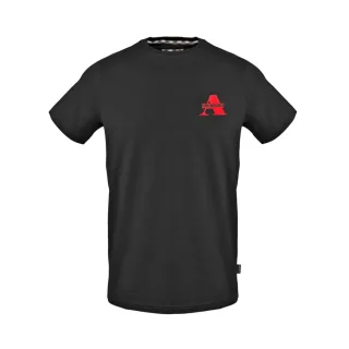 Aquascutum - T-Shirt für Herren, Rundhalsausschnitt (Schwarz)