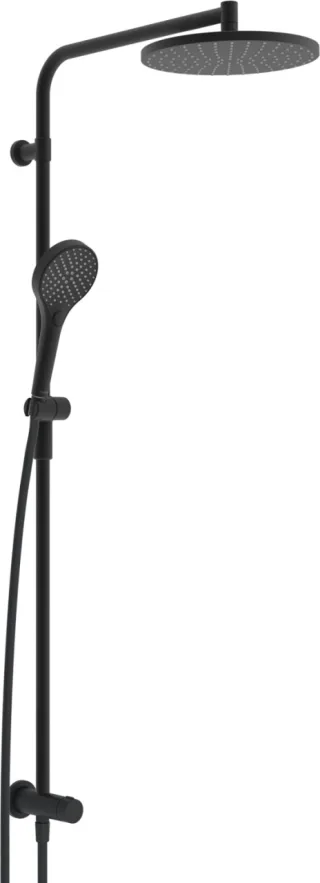 Hansa Kopfbrause-Set HANSAVIVA 4419, 3-strahlig Matt-Schwarz, 4419030033 4419030033