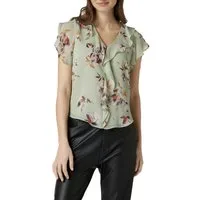 Ralph Lauren Blusentop Damen "Lauren" Florale Crinkled Georgette Top Crinkled-Georgette mit zartem Falteneffekt