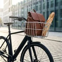 Basil Fahrradkorb Basil Hinterradkorb Cento Aluminium alufarbig 45x33x21 cm