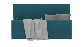 BRUNO Betttruhe 140cm in Petrol | zusätzlicher Stauraum & elegantes Design