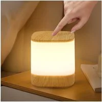Nettlife LED Nachttischlampe 2ER Touch Dimmbar Akku 1800/3600mAH USB Aufladbar Kabellos, Dimmbar, LED fest integriert, mit 3 Farbtemperaturen&Timing Funktion Nachtlicht