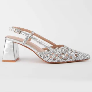 Montevita Absatzschuh Carola Silber