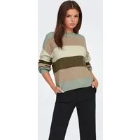 ONLY Strickpullover ONLATIA L/S STRIPE PULLOVER KNT NOOS Viskosemischung, regular fit