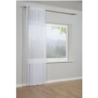 GARDINIA Gardine Schal mit Gardinenband Voile Uni (1 St), verdeckte Schlaufen, transparent, Stoff Voile Uni