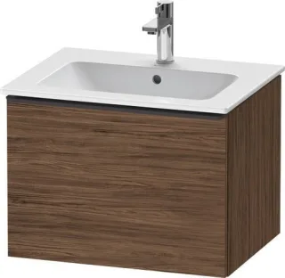 Duravit D-Neo Waschtischunterbau wandhängend Nussbaum dunkel Matt 610x462x440 mm - DE42610BD210000 DE42610BD210000