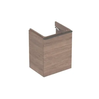 Geberit Smyle Square Unterschrank für Handwaschbecken, m. 1 Tür re 49,2x61,7x40,6cm, Nussbaum, 50036 500363JR1