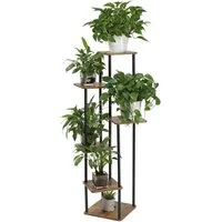 LALAHO Blumenständer Blumenständer Blumenständer 6 Etagen Blumenregal, 116.00x30.00x30.00cm
