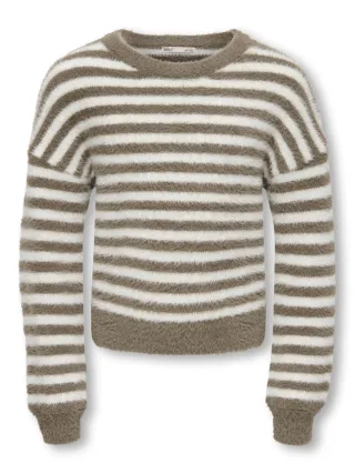 KIDS ONLY - KOGNEWPIUMO L/S PULLOVER KNT NOOS Walnut - Gr. - 140