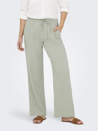 JDY - JDYTHEIS LIFE WIDE PANT WVN NOOS Desert Sage - Gr. - 32