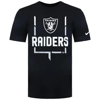 Nike NFL Las Vegas Raiders Legend Goal Post Herren-T-Shirt, schwarz