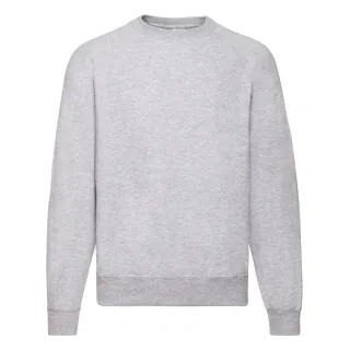 Fruit of the Loom - "Classic" Sweatshirt für Herren Raglanärmel (Grau meliert)