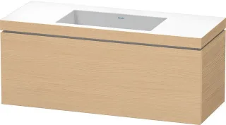 Duravit L-Cube c-bonded Set wandhängend Natur Eiche Matt 1200x480x500 mm - LC6919N3030 LC6919N3030