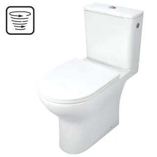 Neuesbad WC RIMLESS mit SEAT und Spülkasten NB1DECDJD6RPS1