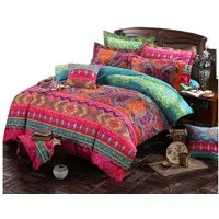 Zaewry Bettwäsche Bohemian Bettwäsche 135x200 cm 2-teiliges Set Renforce, 2 teilig, Reißverschluss Vintage Bettbezug und 1 Kissenbezug 51x76cm