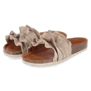 Palado Pantoletten VILNADO - Gr. 36 - Beige - Rauleder