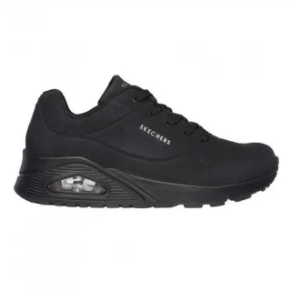 Skechers - "Uno Stand On Air" Sneaker für Damen, Keilabsatz (Schwarz)