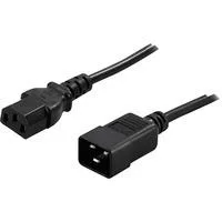 PowerWalker IEC 10A Verbindungskabel C20 - C13 schwarz, 1,8 Meter
