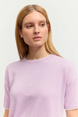 THE FASHION PEOPLE - T-Shirt knitted two in one - Gr. - S