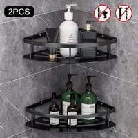 Athlix Duschregal 2 Stk. Duschablage Duschregal ohne Bohren Badezimmer Organizer