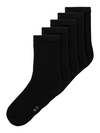 NAME IT - NKNSOCK 5P SOLID NOOS black - Gr. - 37/39