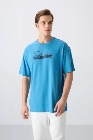 Übergrößen T-Shirt aus Baumwollmischung mit Print