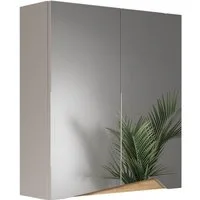 Vicco Badezimmerspiegelschrank Marelle, Greige/Artisan-Eiche, 60 x 67 cm mit höhenverstellbarem E... (1-St)