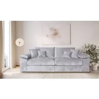 OTTO home Big-Sofa Soft&Cosy XL, B: 246 cm - OTTO. Verlässliche Qualität., Mega-Sofa, Cord oder Chenille-Struktur, mit Federkern & 4 Zierkissen