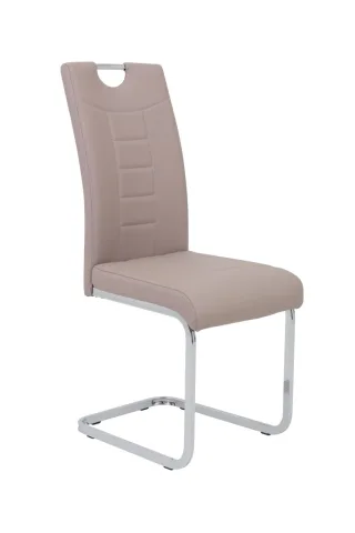 Esszimmerstühle Stuhl Freischwinger 2er Set RUBEN Cappuccino