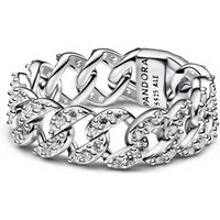 Pandora Fingerring PANDORA Gliederketten Ring für Damen, 925er Silber, Timeless