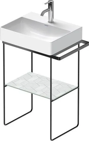 Duravit DuraSquare Metallkonsole Schwarz Matt 565x380x470 mm - 0031324600 31324600