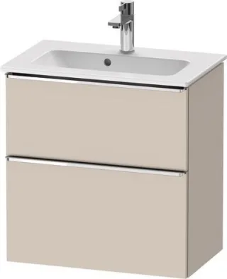 Duravit D-Neo Waschtischunterbau wandhängend Taupe Matt 610x372x625 mm - DE4368010910000 DE4368010910000