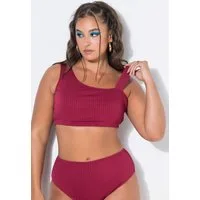 Studio Untold Bustier-Bikini Bikini-Top Shaping Softcups Streifenstruktur