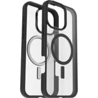 React, Handyhülle transparent/schwarz, iPhone 16 Pro Max, MagSafe