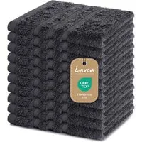 Lavea Seiftuch 10er Gästehandtücher Set 30x30 cm Elena Frottee, kleine Waschlappen, 100% Baumwolle (10er Set), 500 g/m² Frottier, weich & saugstark, pflegeleicht